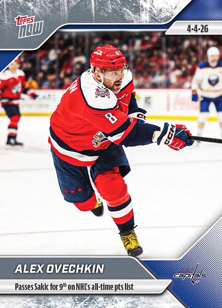 2025-26 NHL Topps NOW Stickers #141 Alex Ovechkin