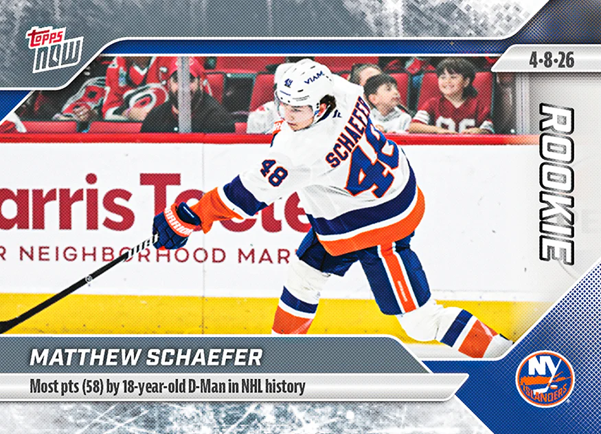 2025-26 NHL Topps NOW Stickers #142 Matthew Schaefer
