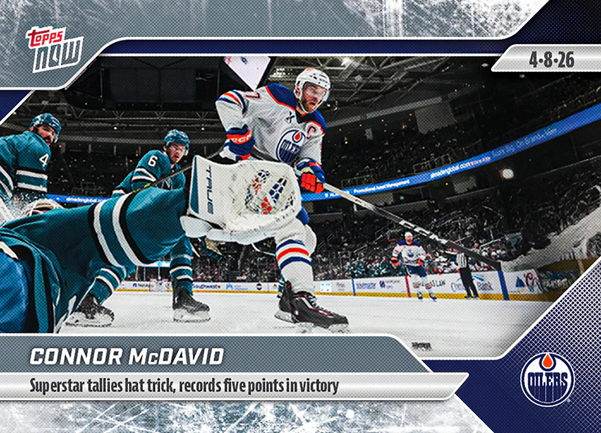 2025-26 NHL Topps NOW Stickers #143 Connor McDavid