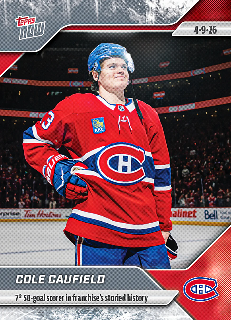 2025-26 NHL Topps NOW Stickers #144 Cole Caufield