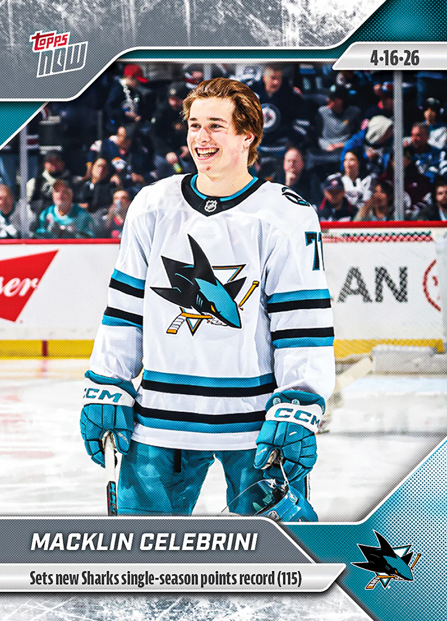 2025-26 NHL Topps NOW Stickers #150 Macklin Celebrini