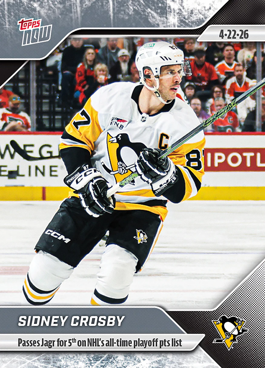 2025-26 NHL Topps NOW Stickers #155 Sidney Crosby