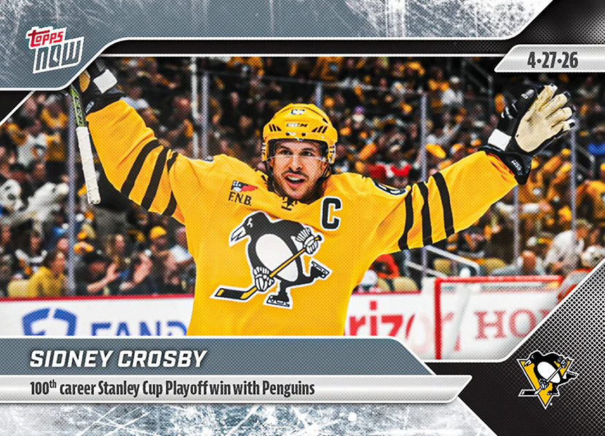 2025-26 NHL Topps NOW Stickers #160 Sidney Crosby