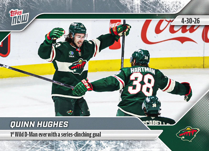 2025-26 NHL Topps NOW Stickers #162 Quinn Hughes