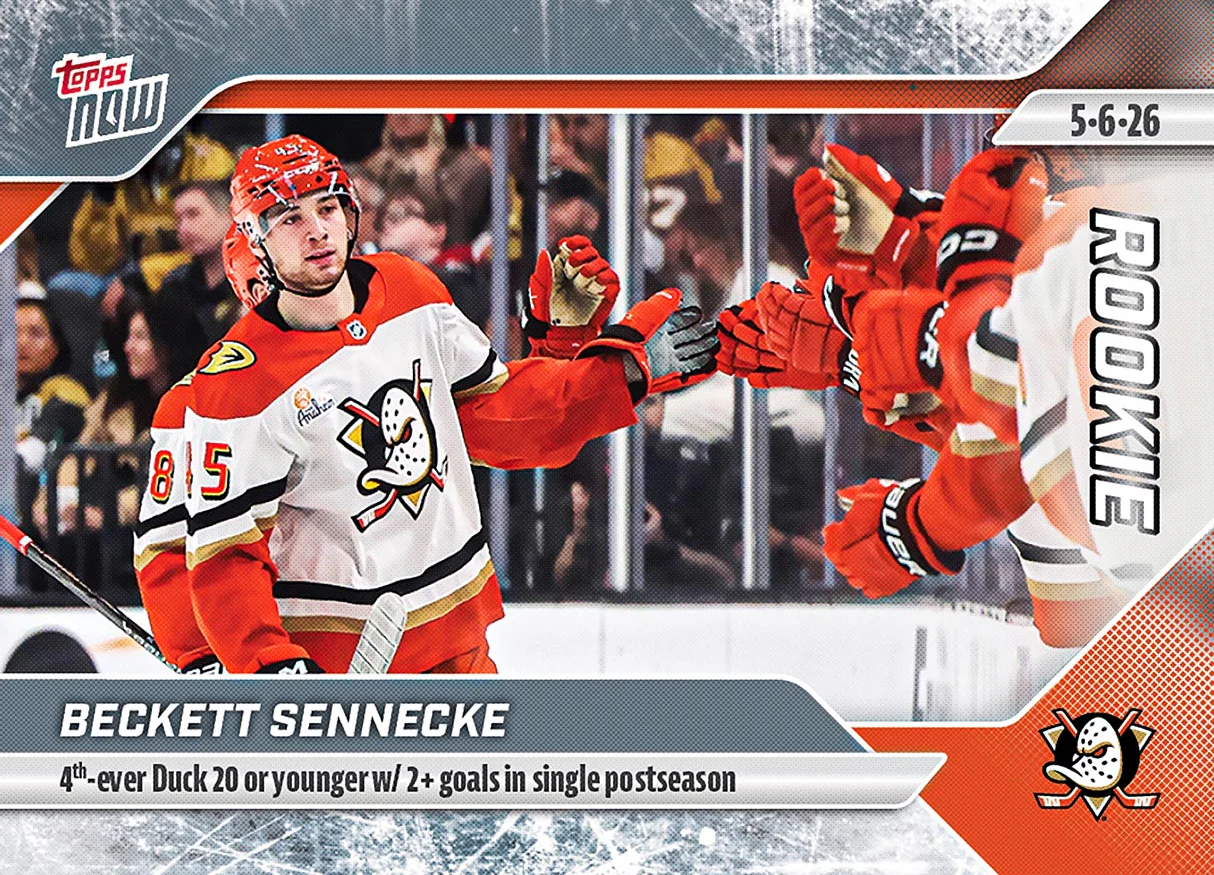 2025-26 NHL Topps NOW Stickers #167 Beckett Sennecke
