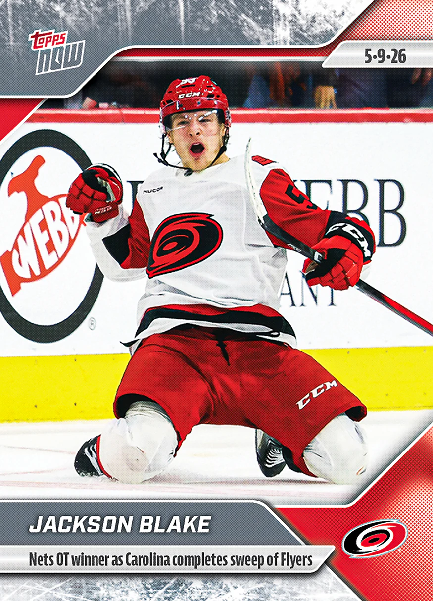 2025-26 NHL Topps NOW Stickers #170 Jackson Blake