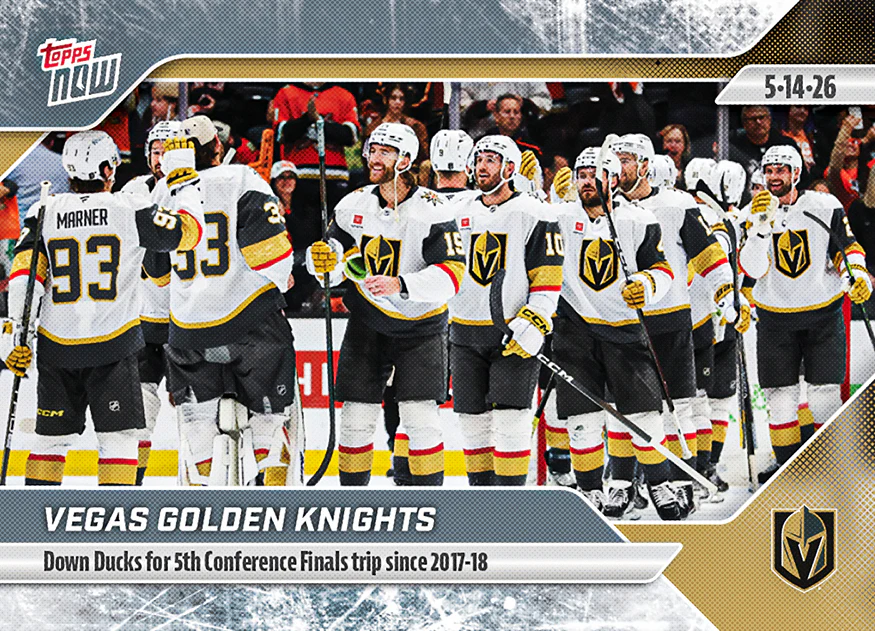 2025-26 NHL Topps NOW Stickers #174 Vegas Golden Knights
