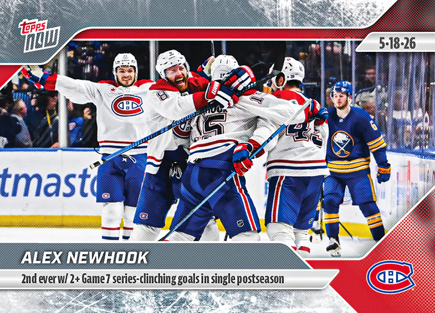 2025-26 NHL Topps NOW Stickers #175 Alex Newhook