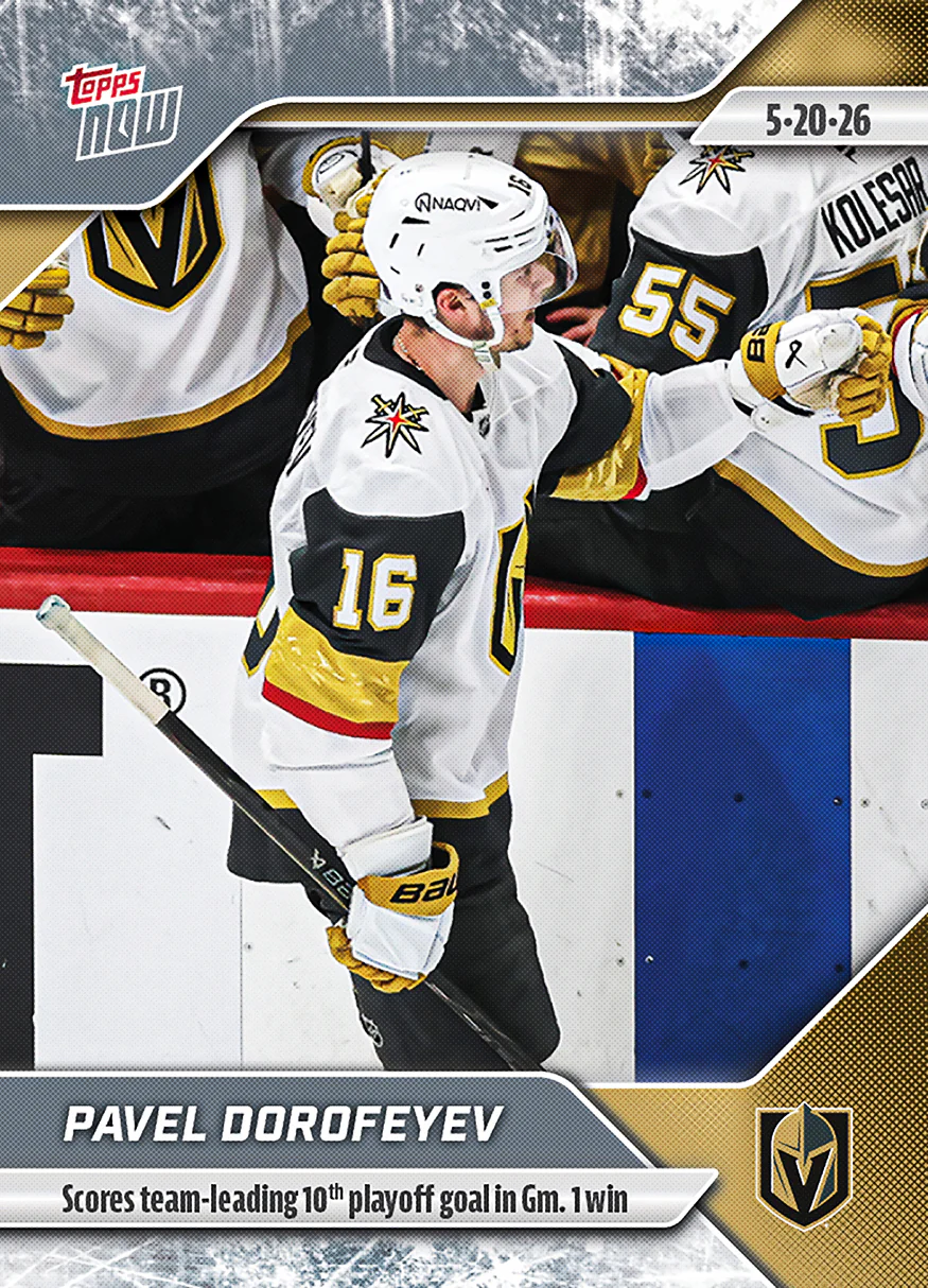 2025-26 NHL Topps NOW Stickers #177 Pavel Dorofeyev