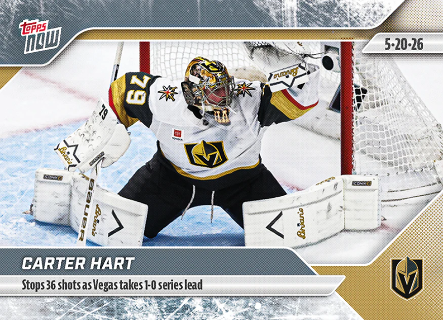 2025-26 NHL Topps NOW Stickers #178 Carter Hart