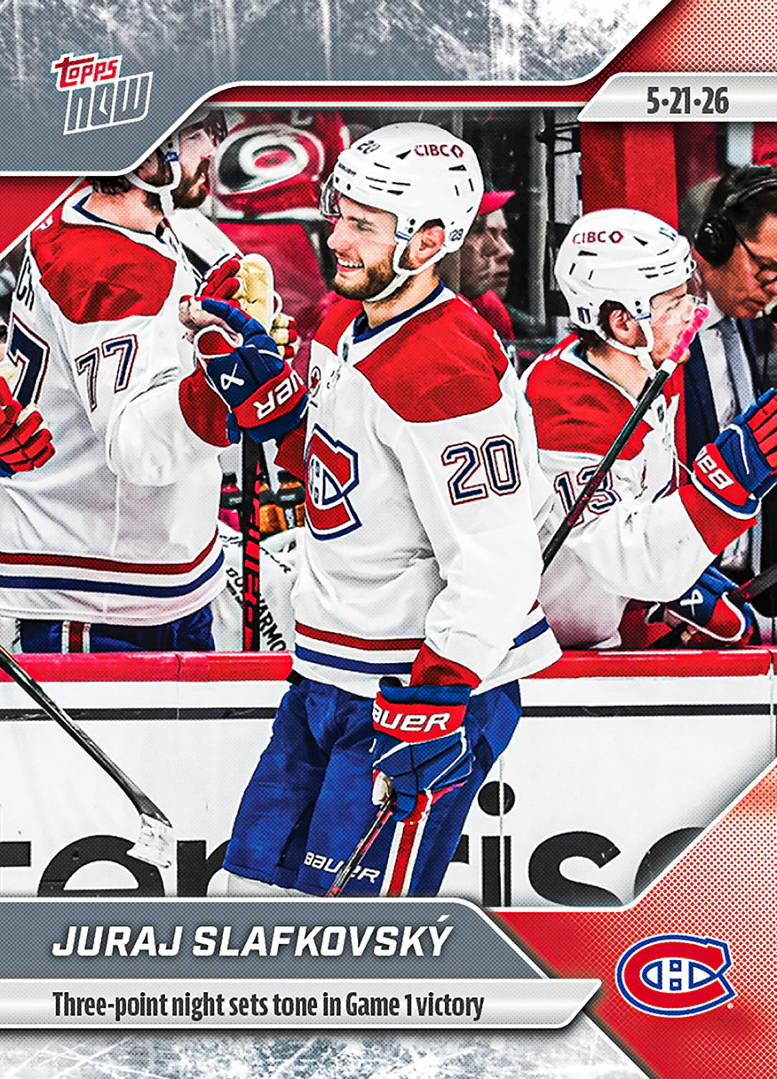 2025-26 NHL Topps NOW Stickers #179 Juraj Slafkovský