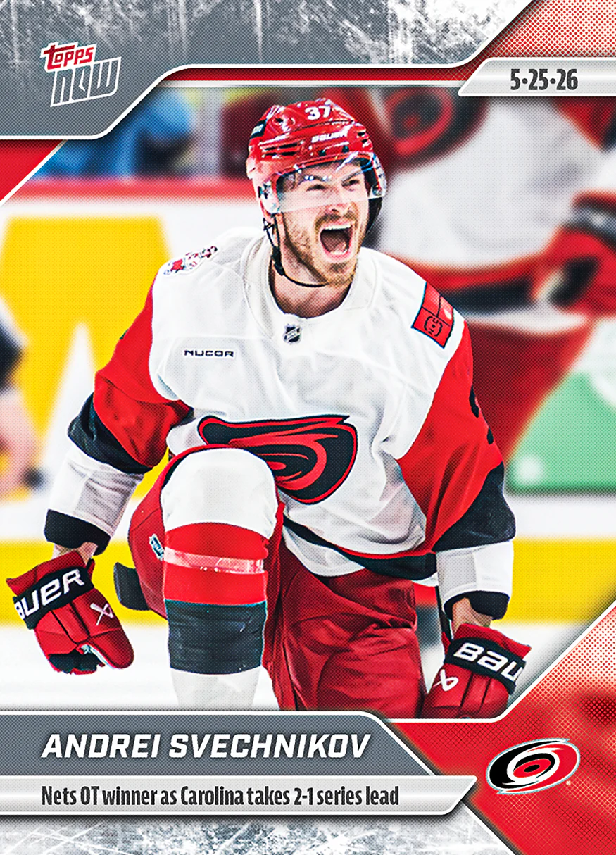 2025-26 NHL Topps NOW Stickers #185 Andrei Svechnikov