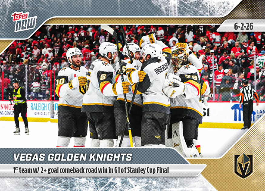 2025-26 NHL Topps NOW Stickers #189 Vegas Golden Knights
