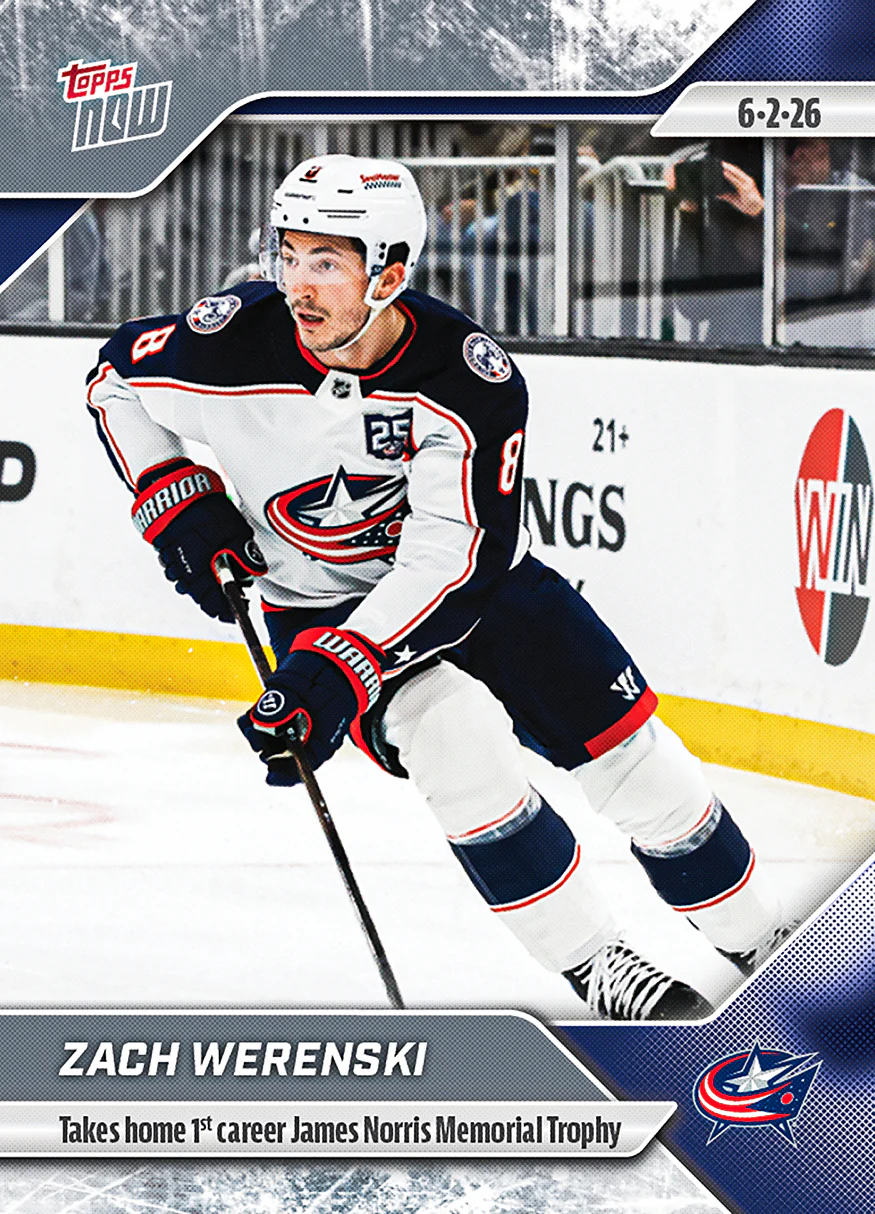 2025-26 NHL Topps NOW Stickers #190 Zach Werenski
