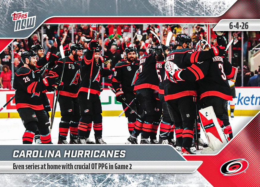2025-26 NHL Topps NOW Stickers #192 Carolina Hurricanes