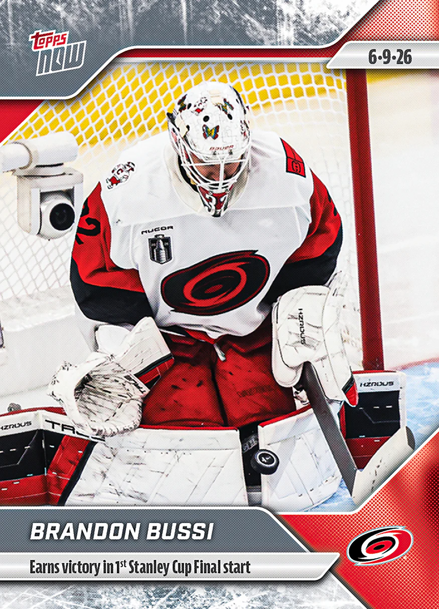 2025-26 NHL Topps NOW Stickers #195 Brandon Bussi