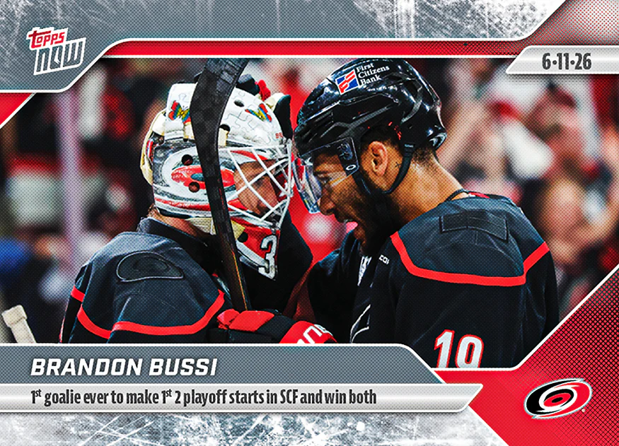 2025-26 NHL Topps NOW Stickers #198 Brandon Bussi