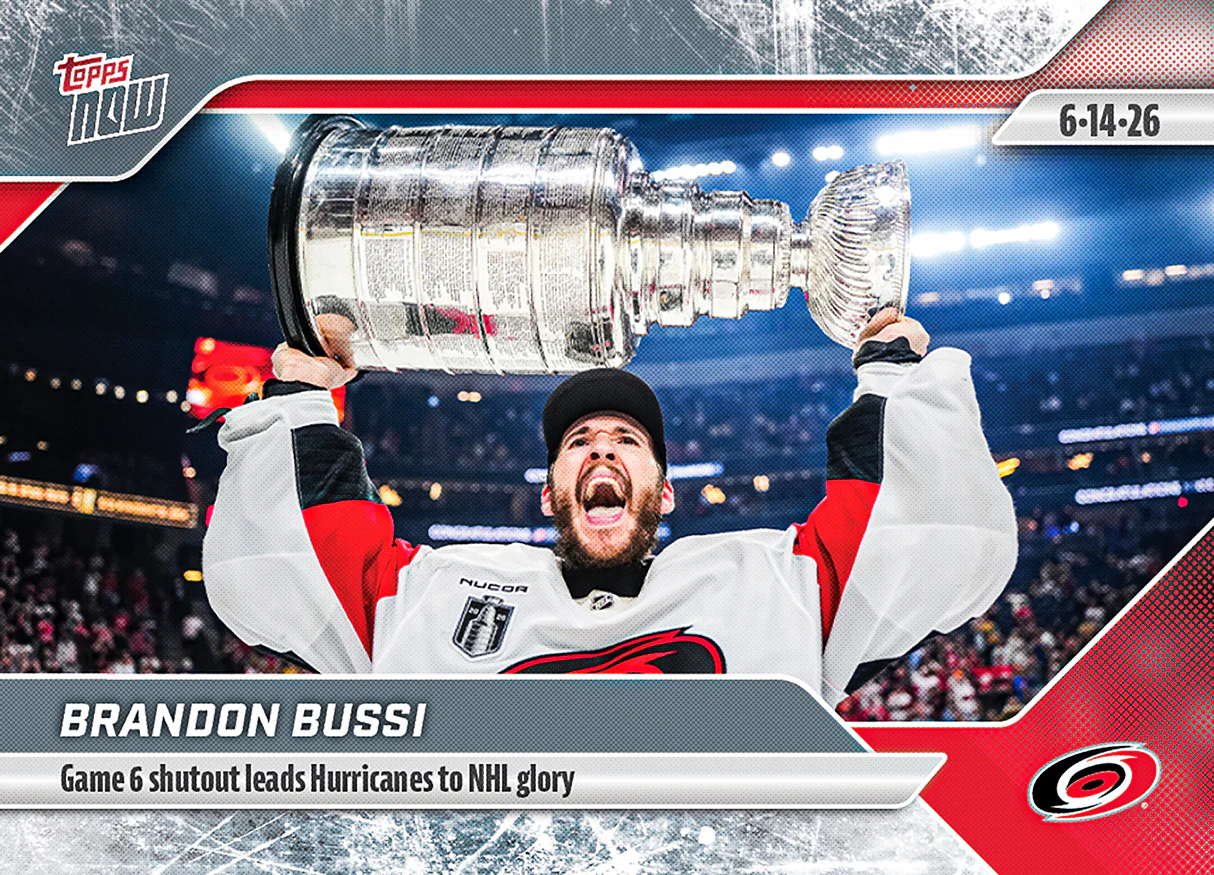 2025-26 NHL Topps NOW Stickers #202 Brandon Bussi