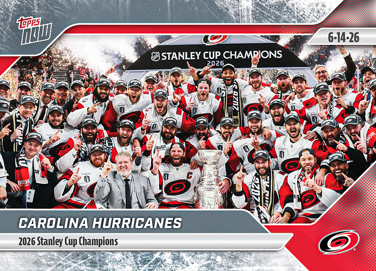 2025-26 NHL Topps NOW Stickers #204 Carolina Hurricanes