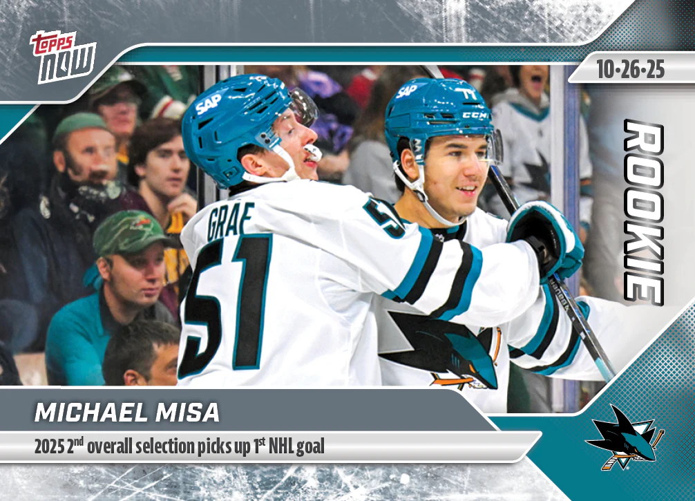 2025-26 NHL Topps NOW Stickers #22 Michael Misa