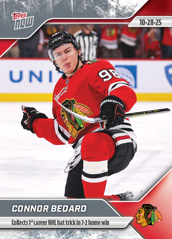 2025-26 NHL Topps NOW Stickers #23 Connor Bedard