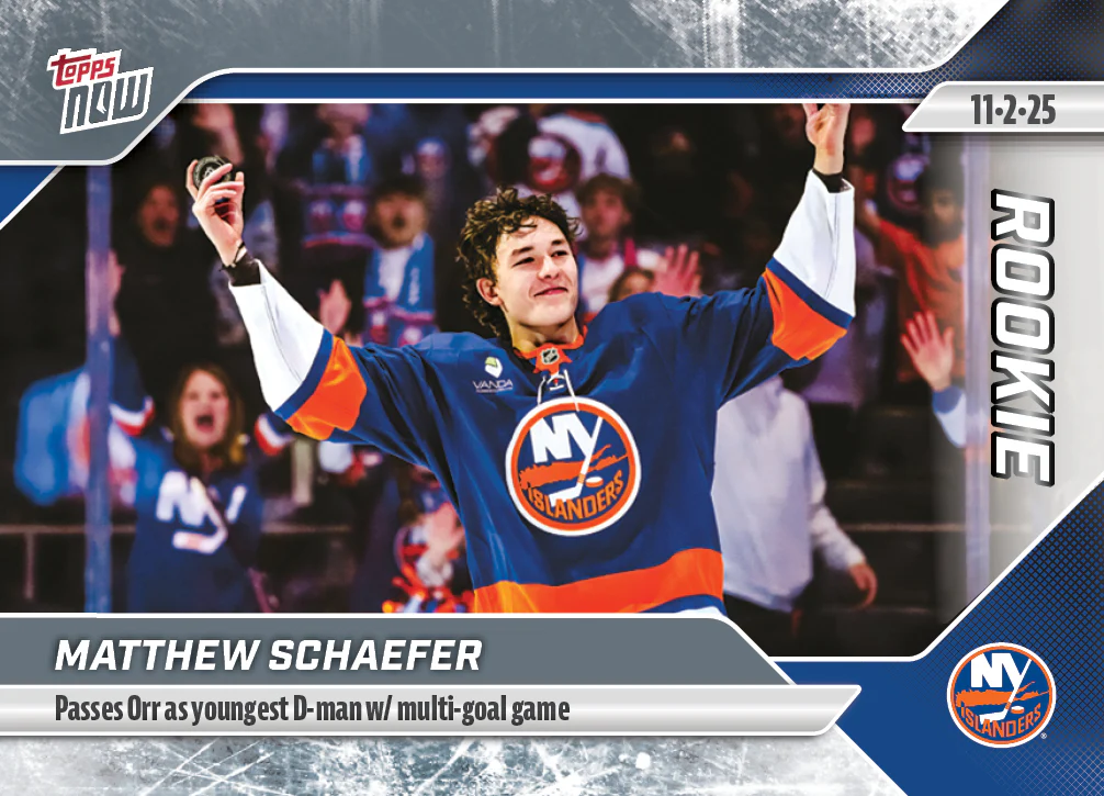 2025-26 NHL Topps NOW Stickers #25 Matthew Schaefer