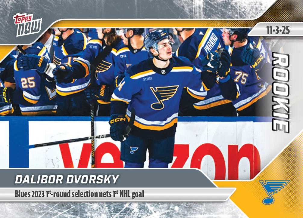 2025-26 NHL Topps NOW Stickers #27 Dalibor Dvorsky