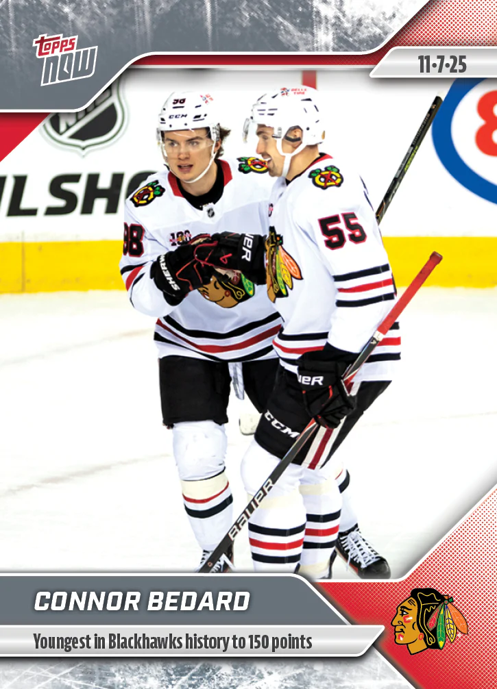 2025-26 NHL Topps NOW Stickers #31 Connor Bedard