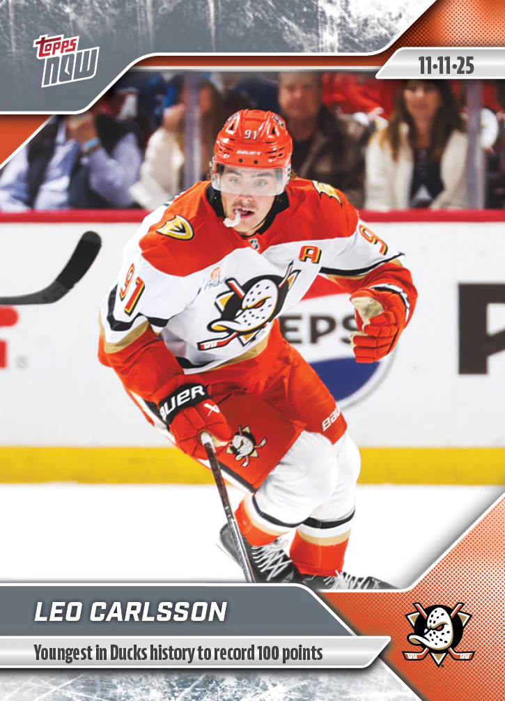 2025-26 NHL Topps NOW Stickers #34 Leo Carlsson