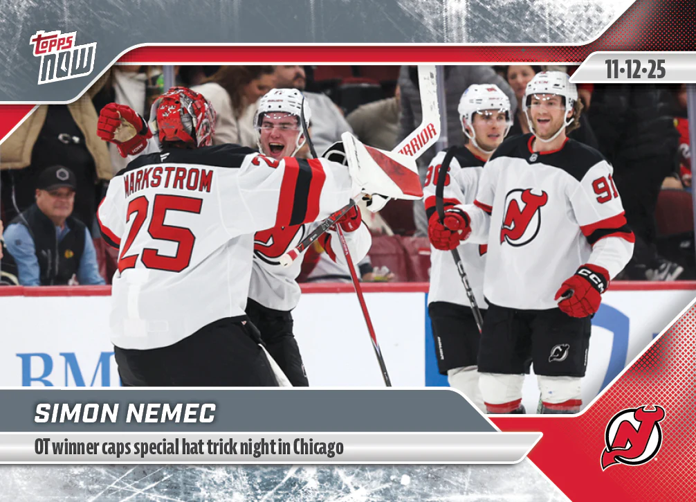 2025-26 NHL Topps NOW Stickers #35 Simon Nemec