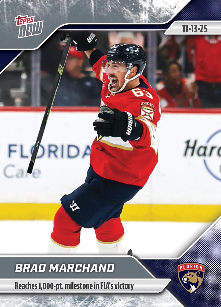 2025-26 NHL Topps NOW Stickers #36 Brad Marchand