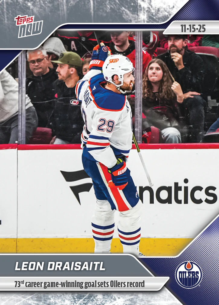 2025-26 NHL Topps NOW Stickers #39 Leon Draisaitl