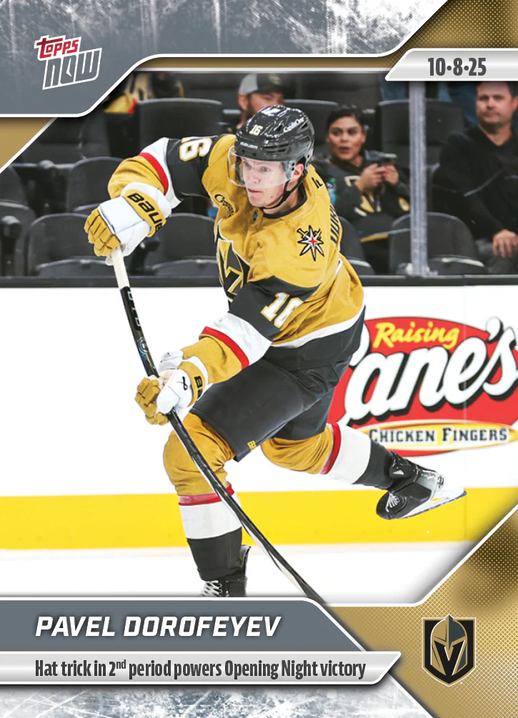2025-26 NHL Topps NOW Stickers #4 Pavel Dorofeyev