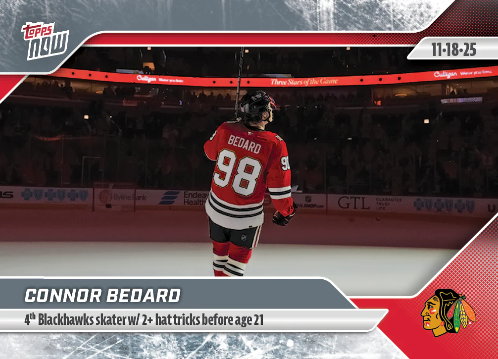 2025-26 NHL Topps NOW Stickers #40 Connor Bedard
