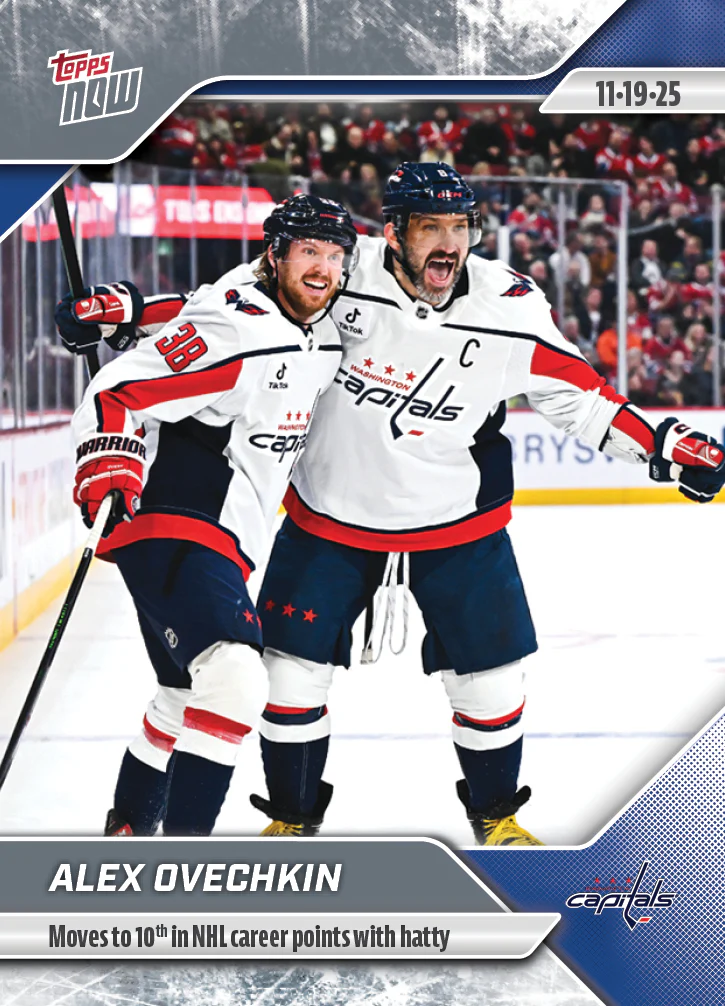 2025-26 NHL Topps NOW Stickers #42 Alex Ovechkin