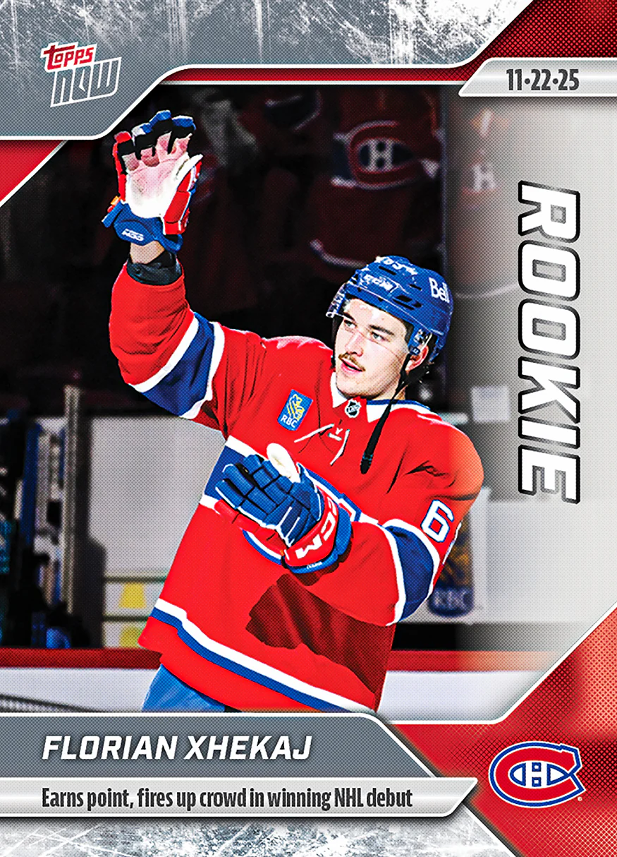 2025-26 NHL Topps NOW Stickers #43 Florian Xhekaj