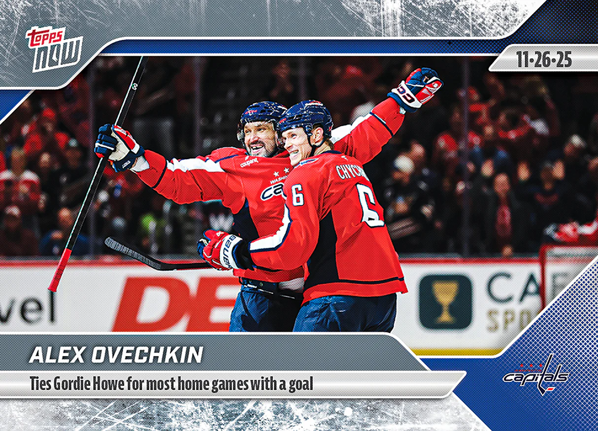 2025-26 NHL Topps NOW Stickers #48 Alex Ovechkin