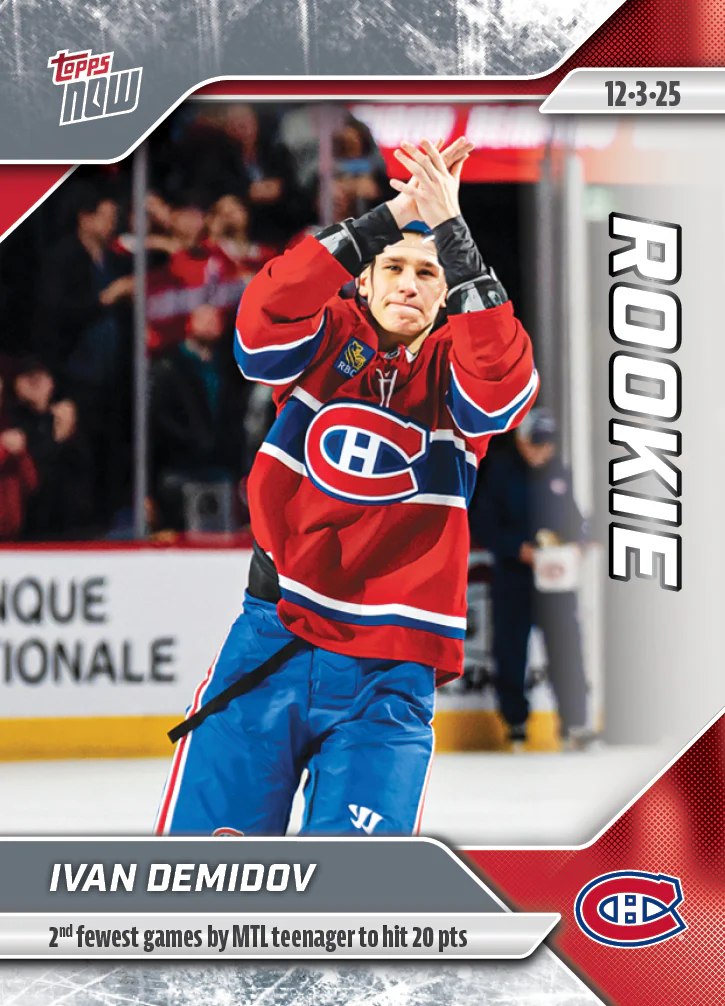 2025-26 NHL Topps NOW Stickers #52 Ivan Demidov