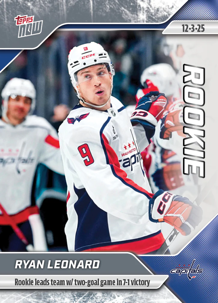 2025-26 NHL Topps NOW Stickers #53 Ryan Leonard