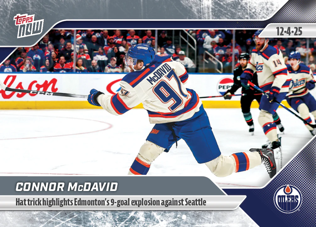2025-26 NHL Topps NOW Stickers #54 Connor McDavid