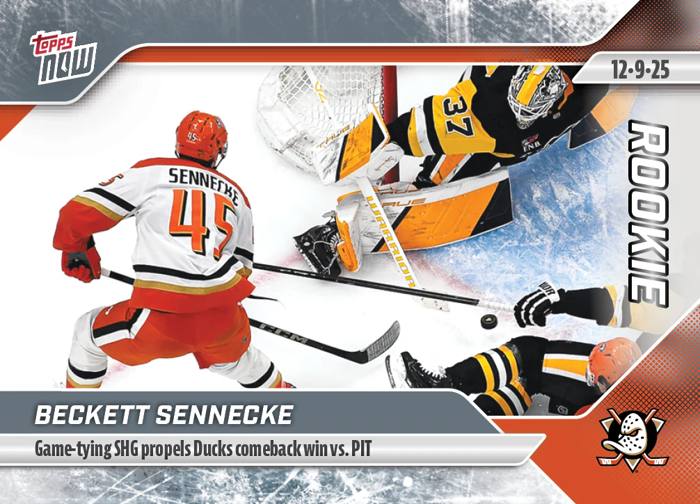 2025-26 NHL Topps NOW Stickers #56 Beckett Sennecke