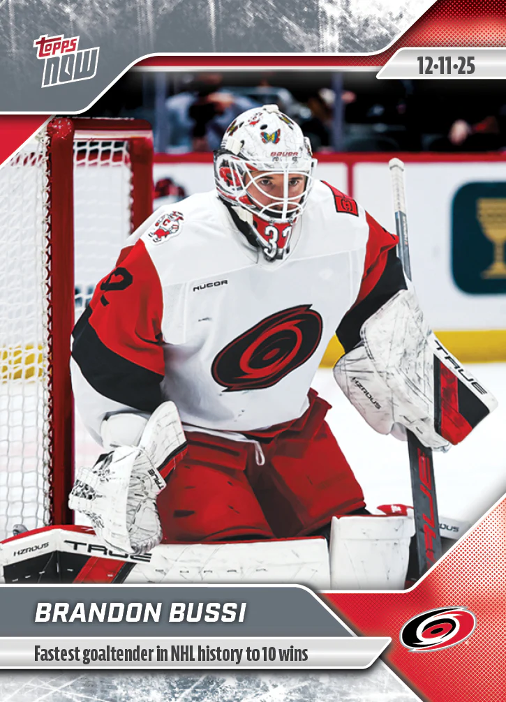 2025-26 NHL Topps NOW Stickers #59 Brandon Bussi