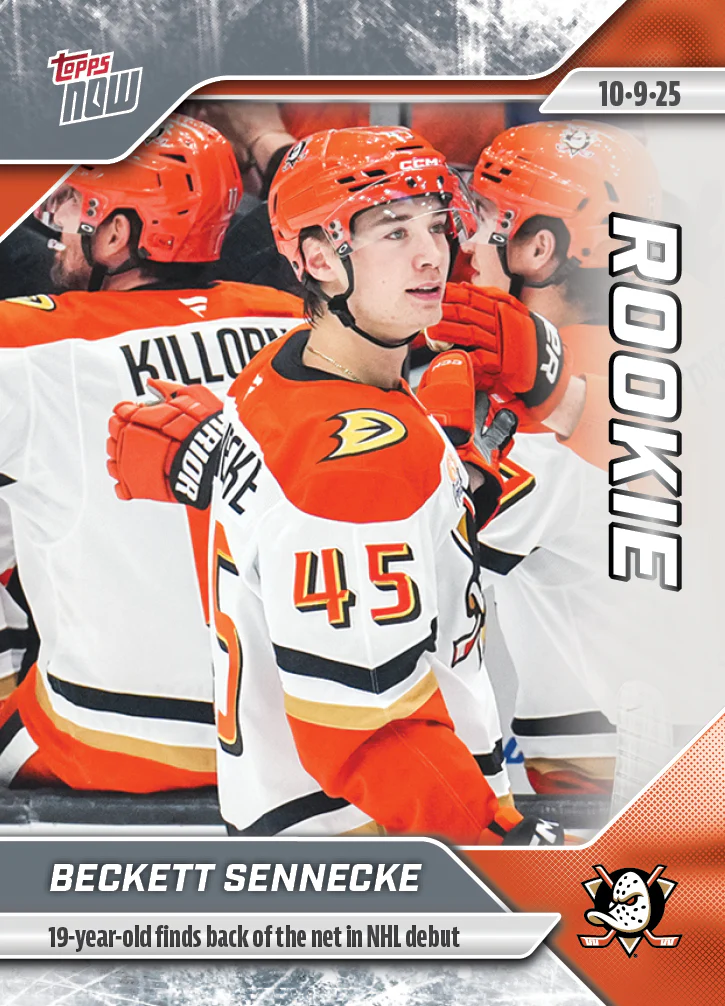 2025-26 NHL Topps NOW Stickers #6 Beckett Sennecke