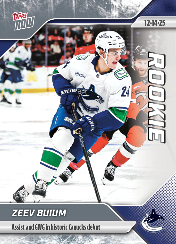 2025-26 NHL Topps NOW Stickers #61 Zeev Buium