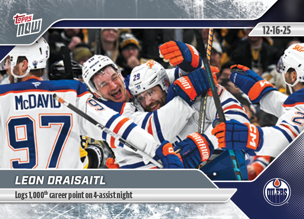 2025-26 NHL Topps NOW Stickers #63 Leon Draisaitl