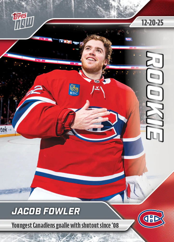2025-26 NHL Topps NOW Stickers #67 Jacob Fowler