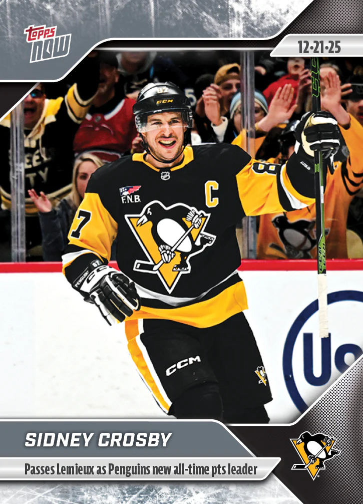 2025-26 NHL Topps NOW Stickers #68 Sidney Crosby