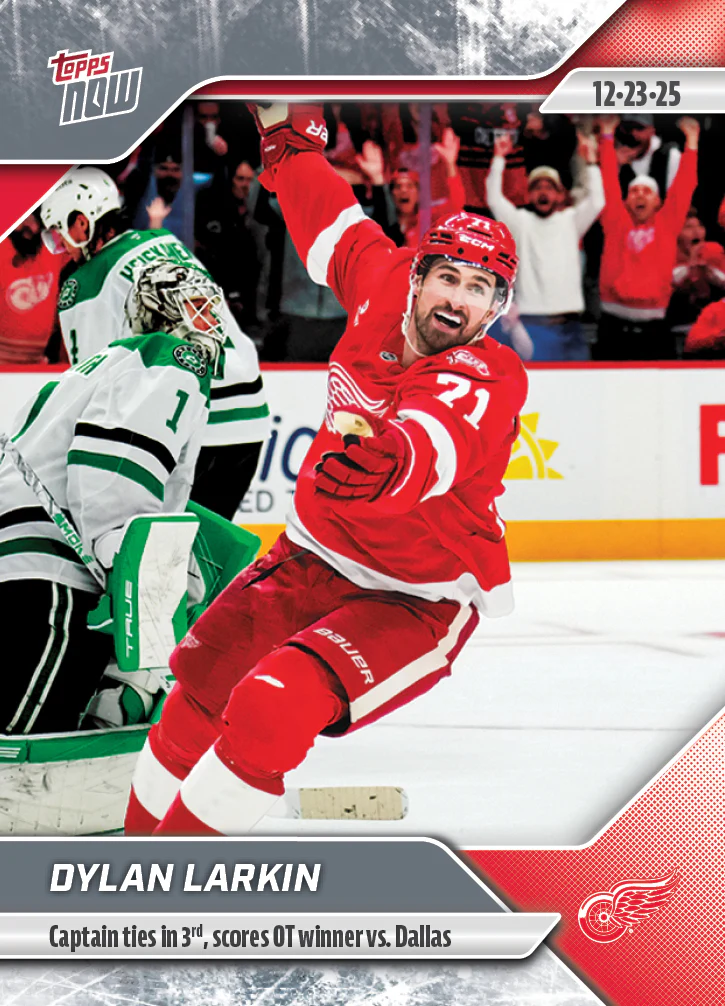 2025-26 NHL Topps NOW Stickers #70 Dylan Larkin
