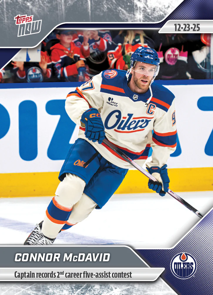 2025-26 NHL Topps NOW Stickers #71 Connor McDavid