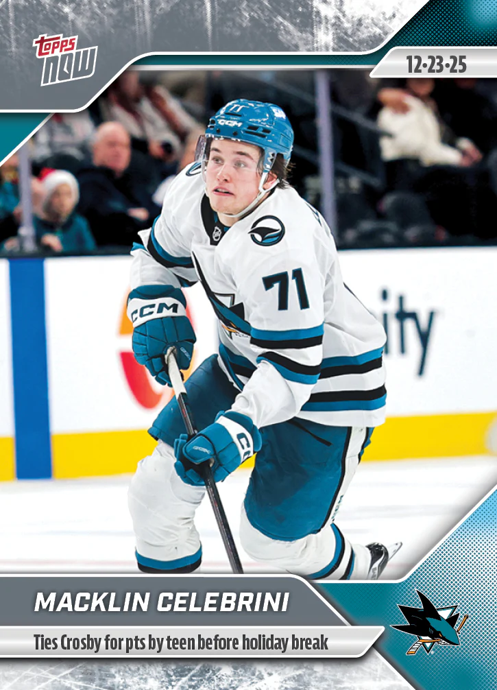 2025-26 NHL Topps NOW Stickers #72 Macklin Celebrini